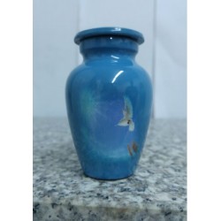 urne souvenir image imprimée- colombe et mains