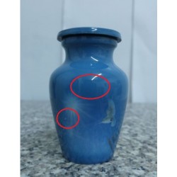urne souvenir image imprimée- colombe et mains