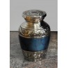 Urne souvenir - Bleu marbre avec nickel