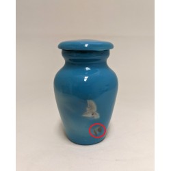 urne souvenir image imprimée- colombe et mains