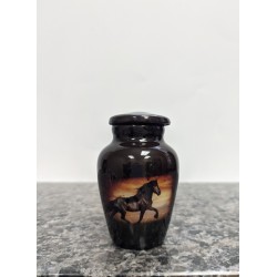 Urne souvenir image imprimée-Cheval